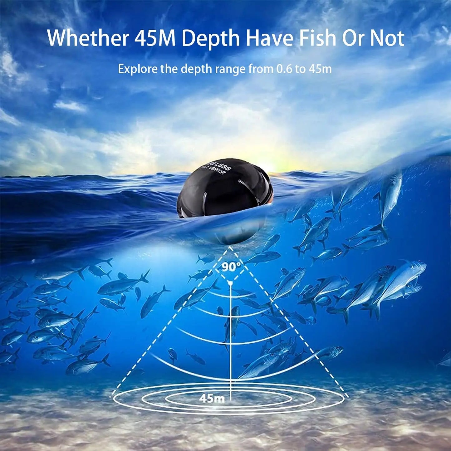 Détecteur de poisson portable Sonar sans fil - OCEANIS GEAR