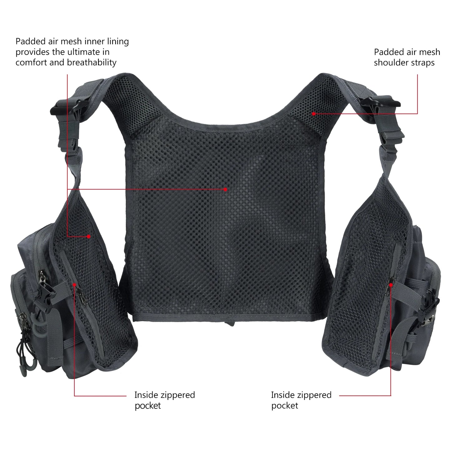 Gilet de pêche à la mouche pour hommes et femmes. - OCEANIS GEAR