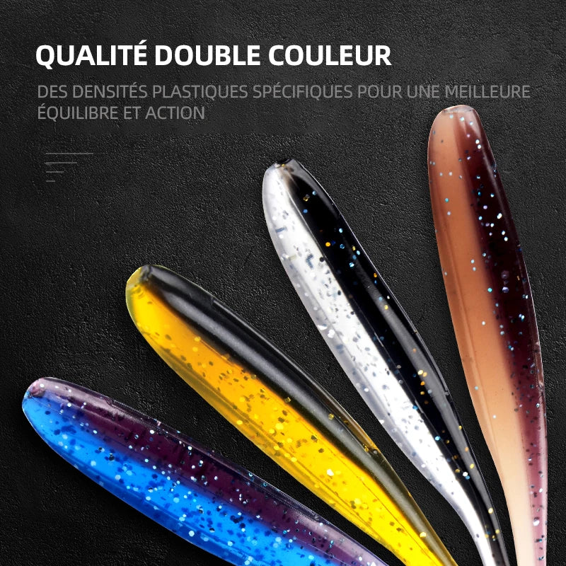 Leurres souples pour la pêche à la carpe Leurres artificiels en silicone et en plastique
