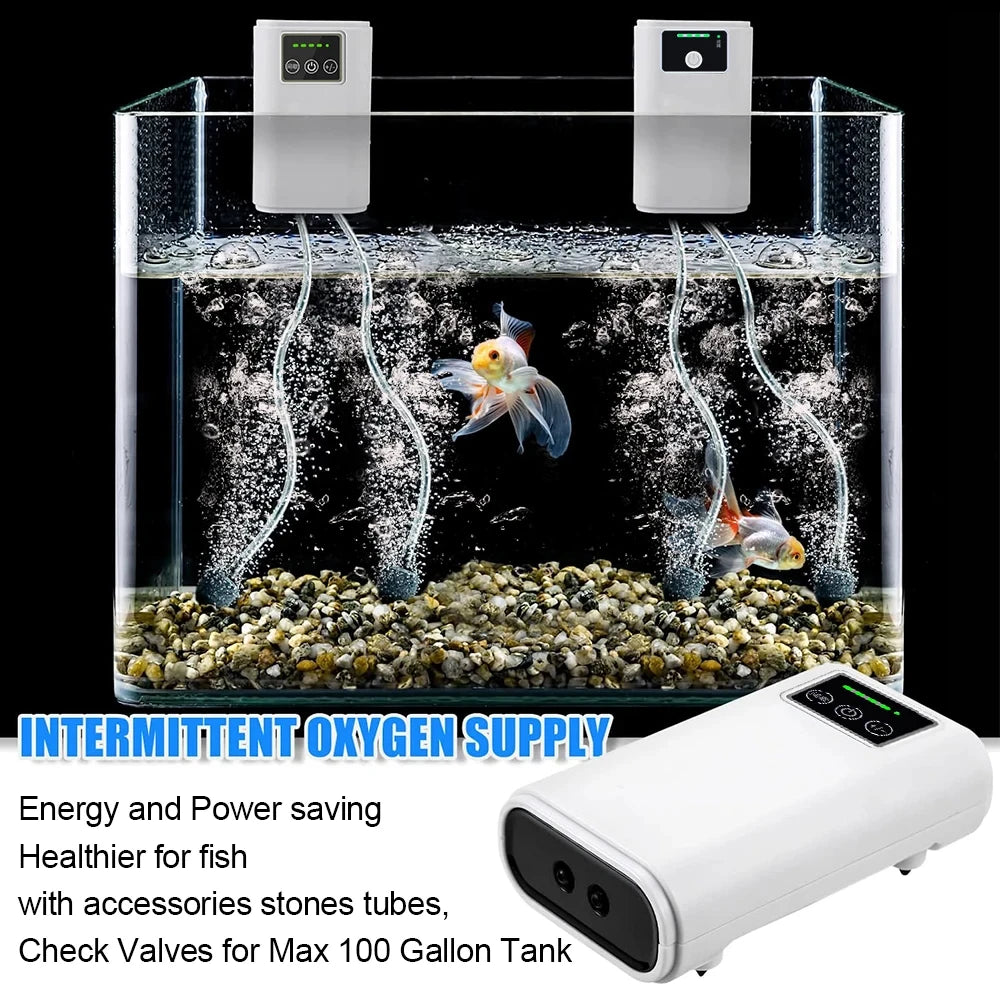 Pompe à oxygène pour aquarium, pompe à air double usage. - OCEANIS GEAR