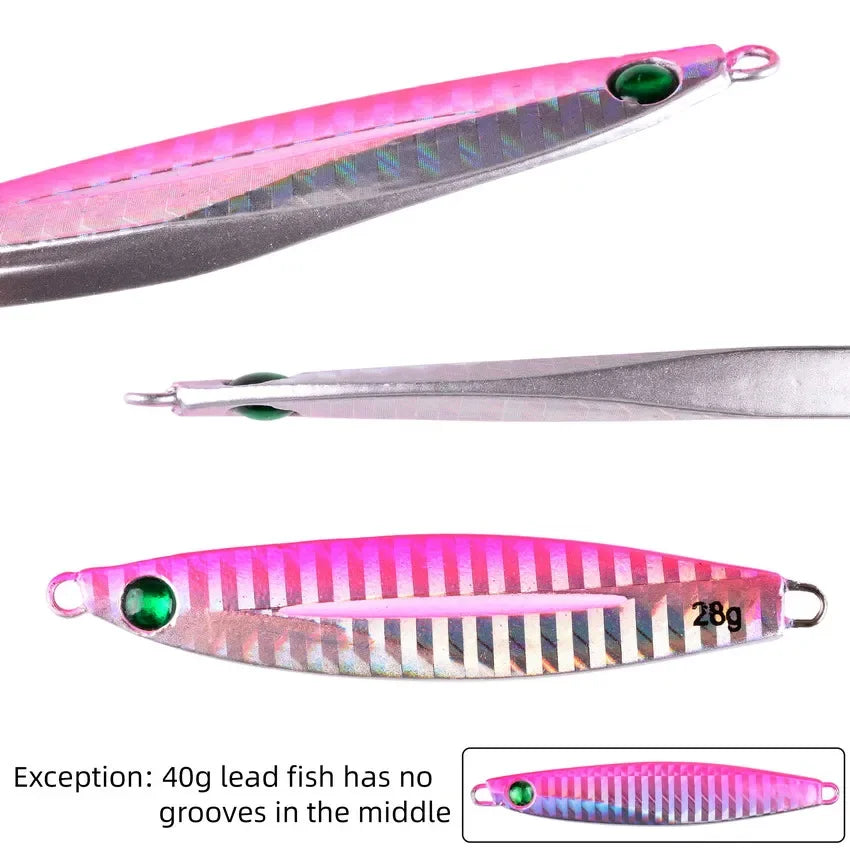 Lot de 5 leurres de pêche en métal