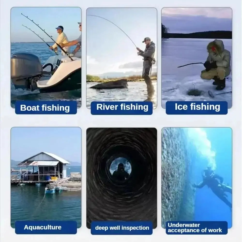 Caméra de détection de poissons haute définition avec écran HD