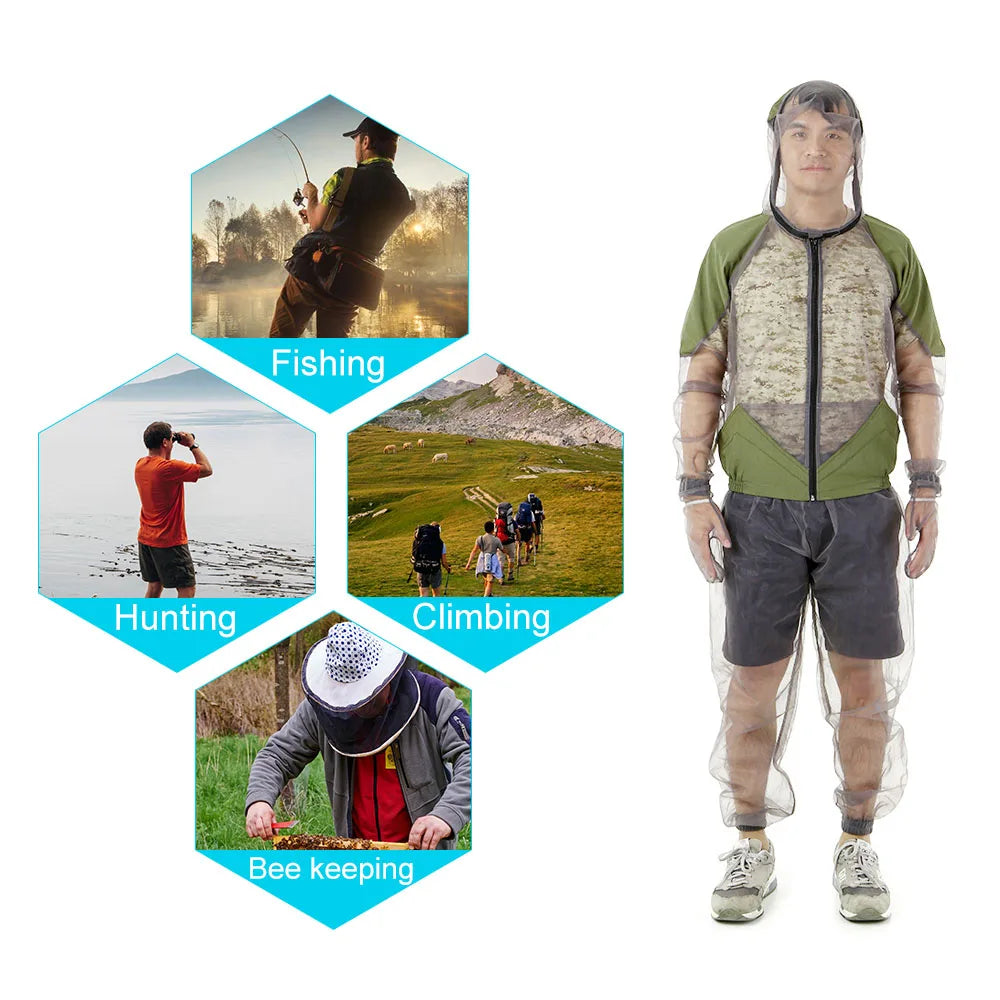 Combinaison anti-moustiques pour l'extérieur, gants et pantalons. - OCEANIS GEAR