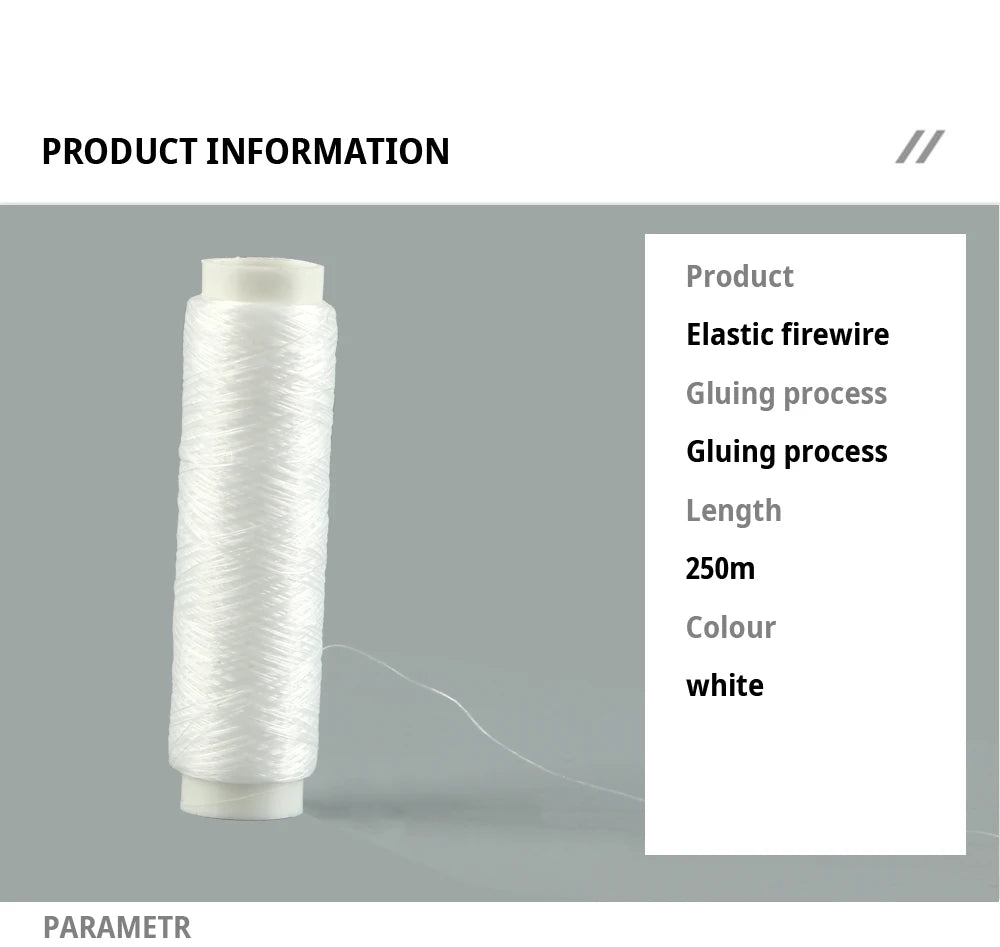 FTK 250M Ligne élastique résistante Firewire 0,2 mm.