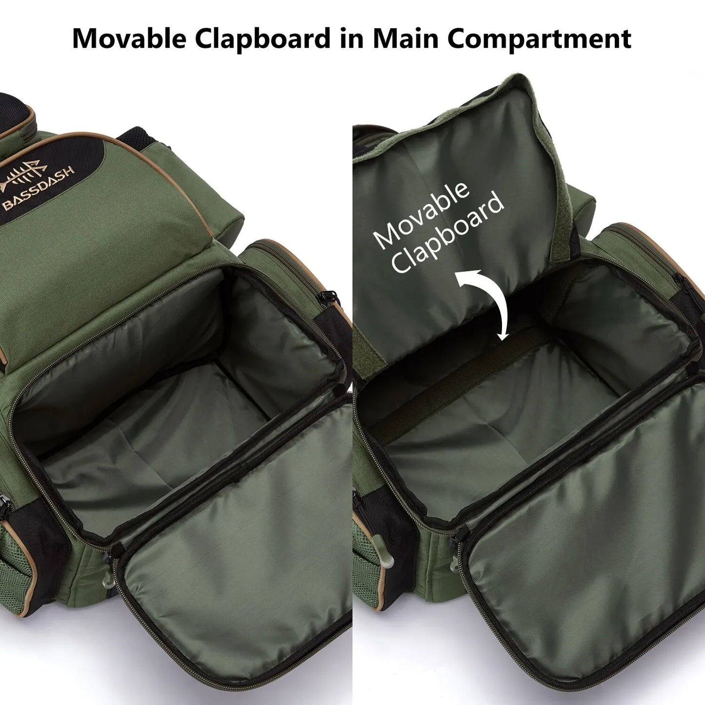 Sac de pêche à dos léger et tactique multifonctionnelle