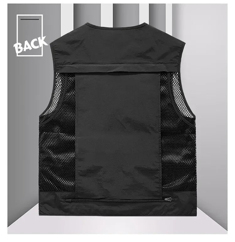 14 poches, gilet tactique américain pour hommes.