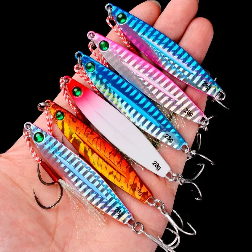 Lot de 5 leurres de pêche en métal