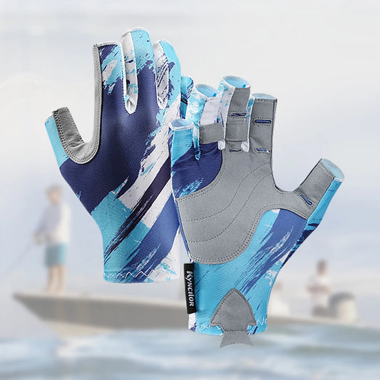 Gants de Pêche Respirants Sans Doigts Unisexe – Accessoires de Pêche – Oceanis Gear