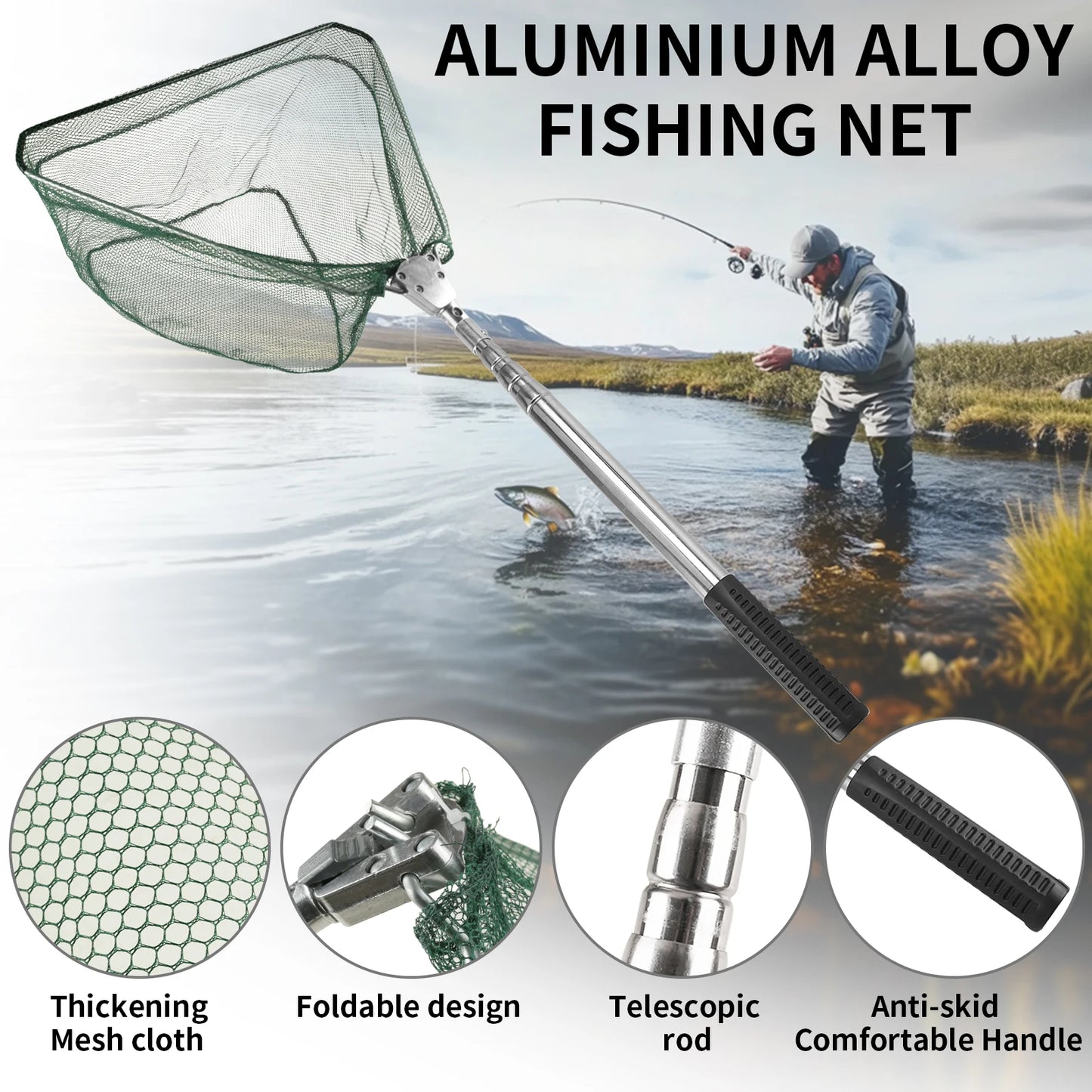 Filet de pêche en alliage d'aluminium - OCEANIS GEAR