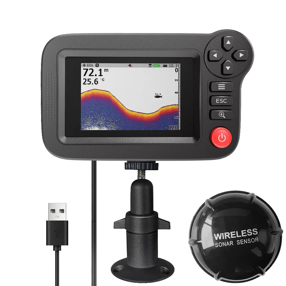 Smart Fish Finder - Sondeur portable et sondeur de profondeur pour la pêche