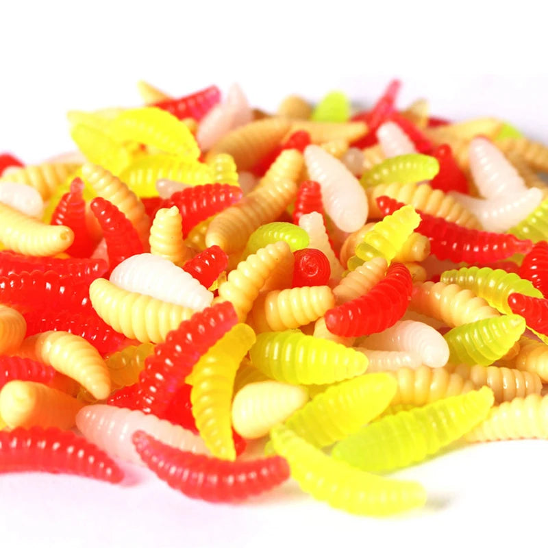 Leurre de pêche souple en silicone.