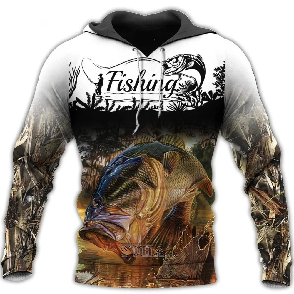 survêtements pour homme, sweats à capuche camouflage pour la pêche, - OCEANIS GEAR