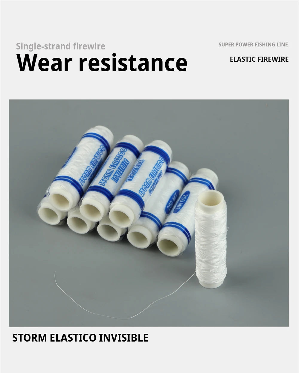 FTK 250M Ligne élastique résistante Firewire 0,2 mm.