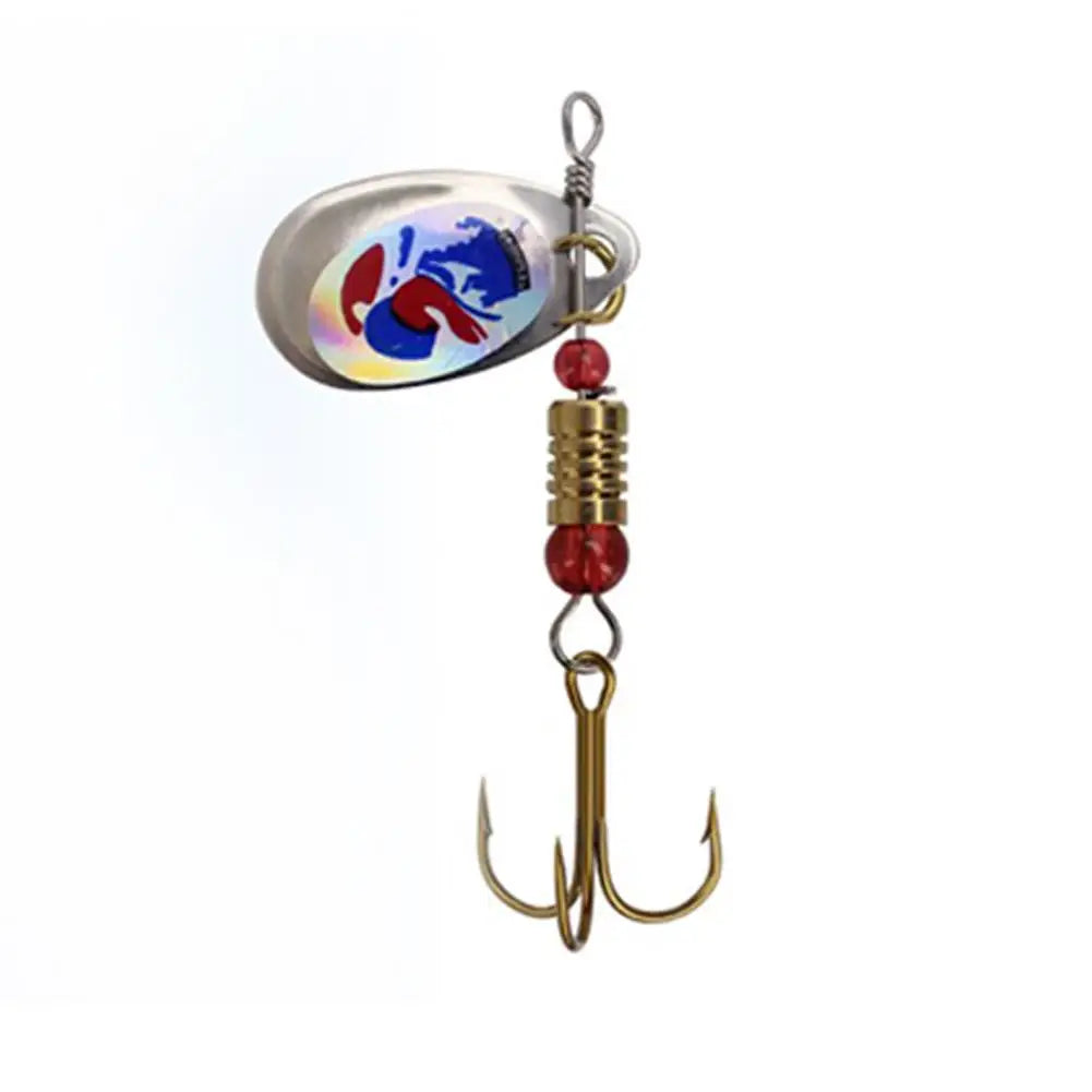 Lot de 16 leurres de pêche en métal avec cuillère tournante