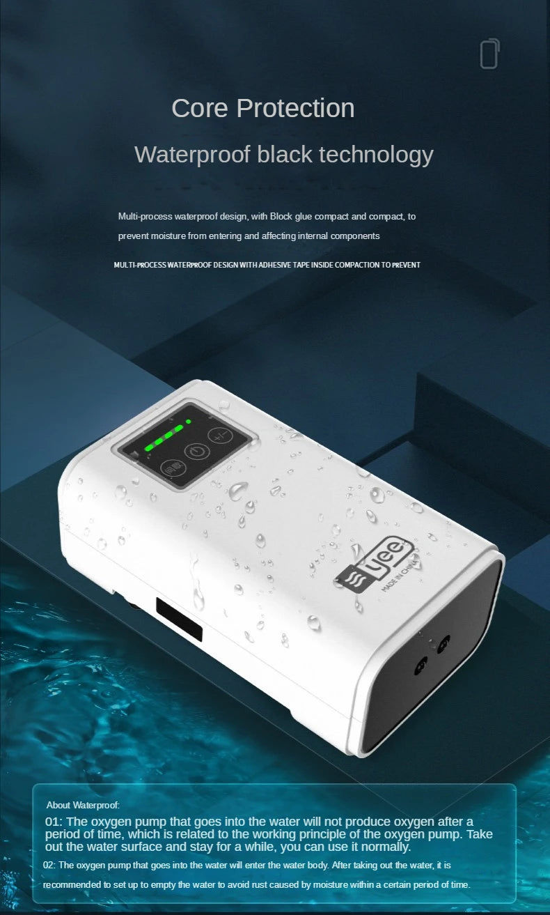 Pompe à oxygène pour aquarium, pompe à air double usage. - OCEANIS GEAR