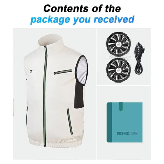 Gilet Rafraîchissant Homme - Vêtement Climatisé Ultra-Résistant – VESTE DE PECHE – Oceanis Gear