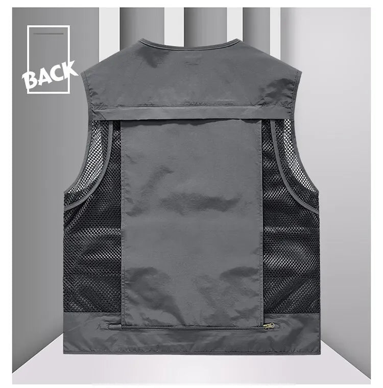 14 poches, gilet tactique américain pour hommes.