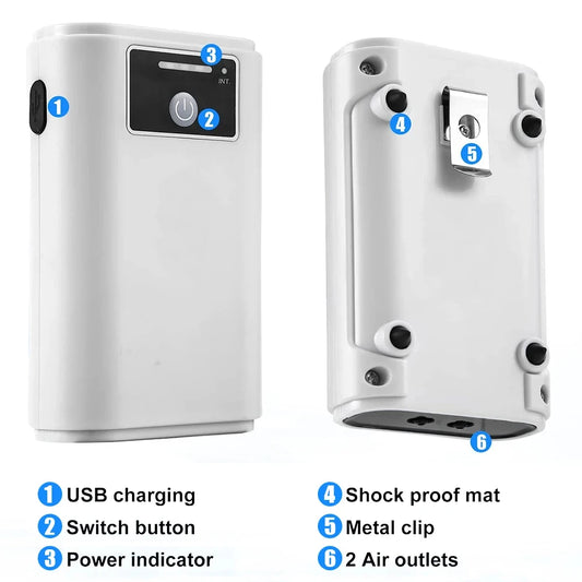 Pompe à oxygène pour aquarium, pompe à air double usage. – Pompe à oxygène pour aquarium – Oceanis Gear