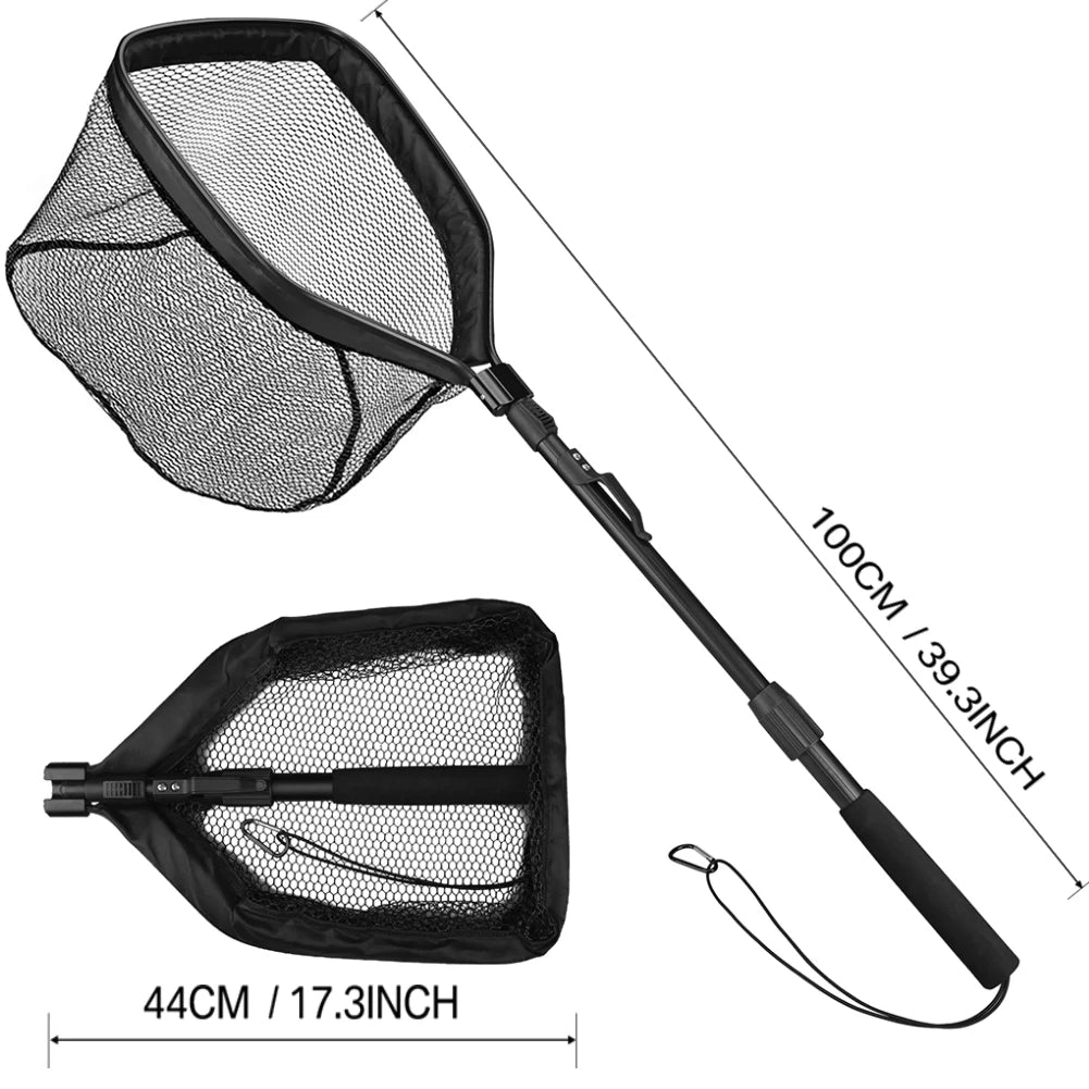 Filet de pêche en alliage d'aluminium