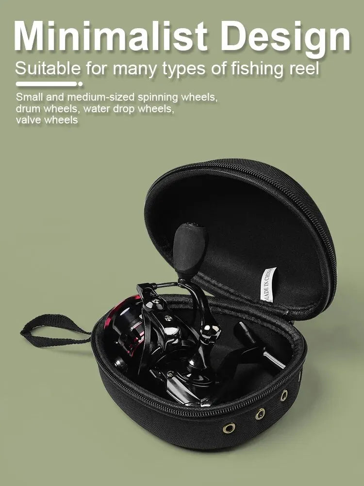 Sacoche de protection portable en EVA pour moulinet de pêche.
