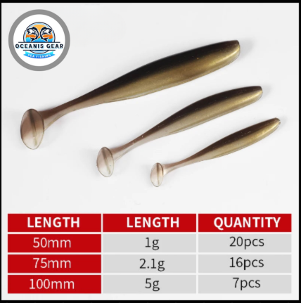 Leurre Souple Shiner 50-100mm - Appât Brochet