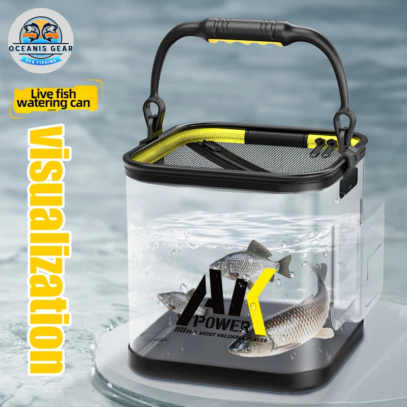 Seau de Pêche Pliable Transparent – Accessoires de pêche – Oceanis Gear