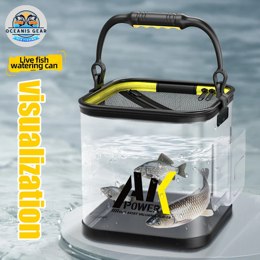 Seau de Pêche Pliable Transparent – Accessoires de pêche – Oceanis Gear