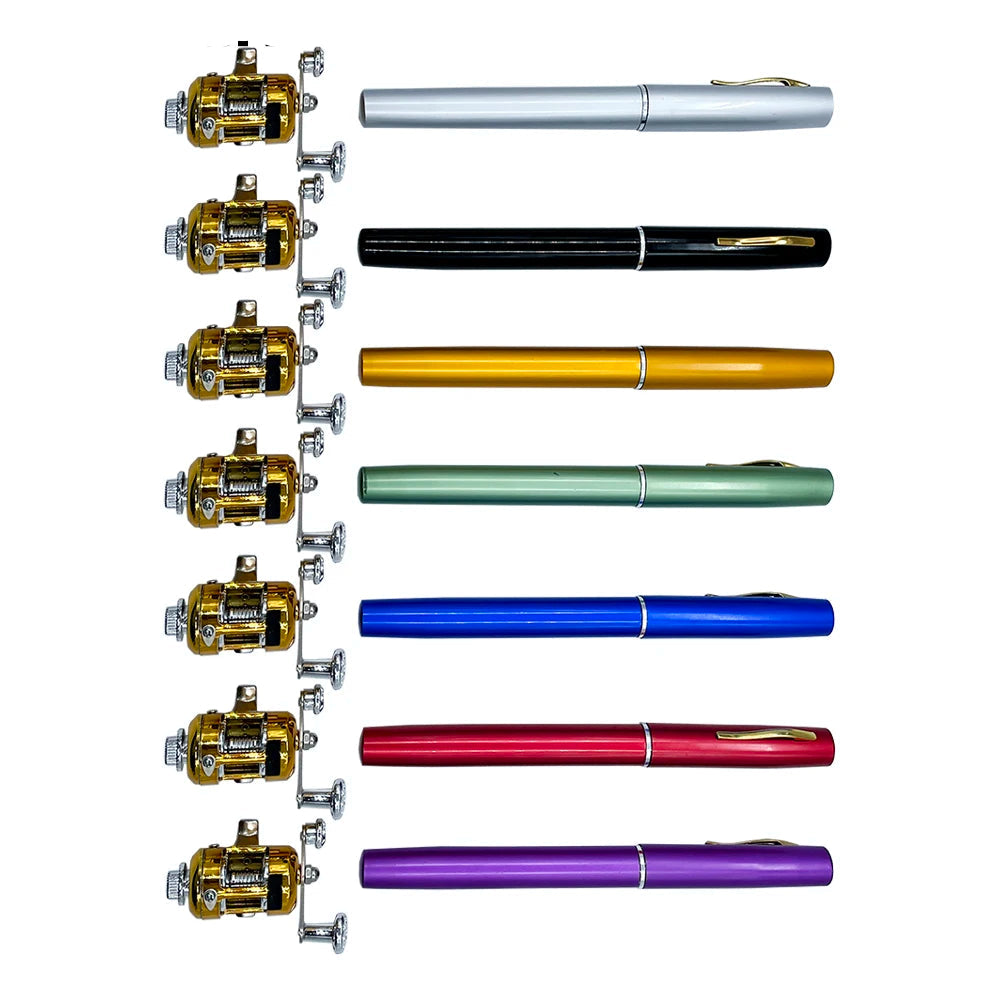 Mini Pen Telescopic Fishing Rod + Reel