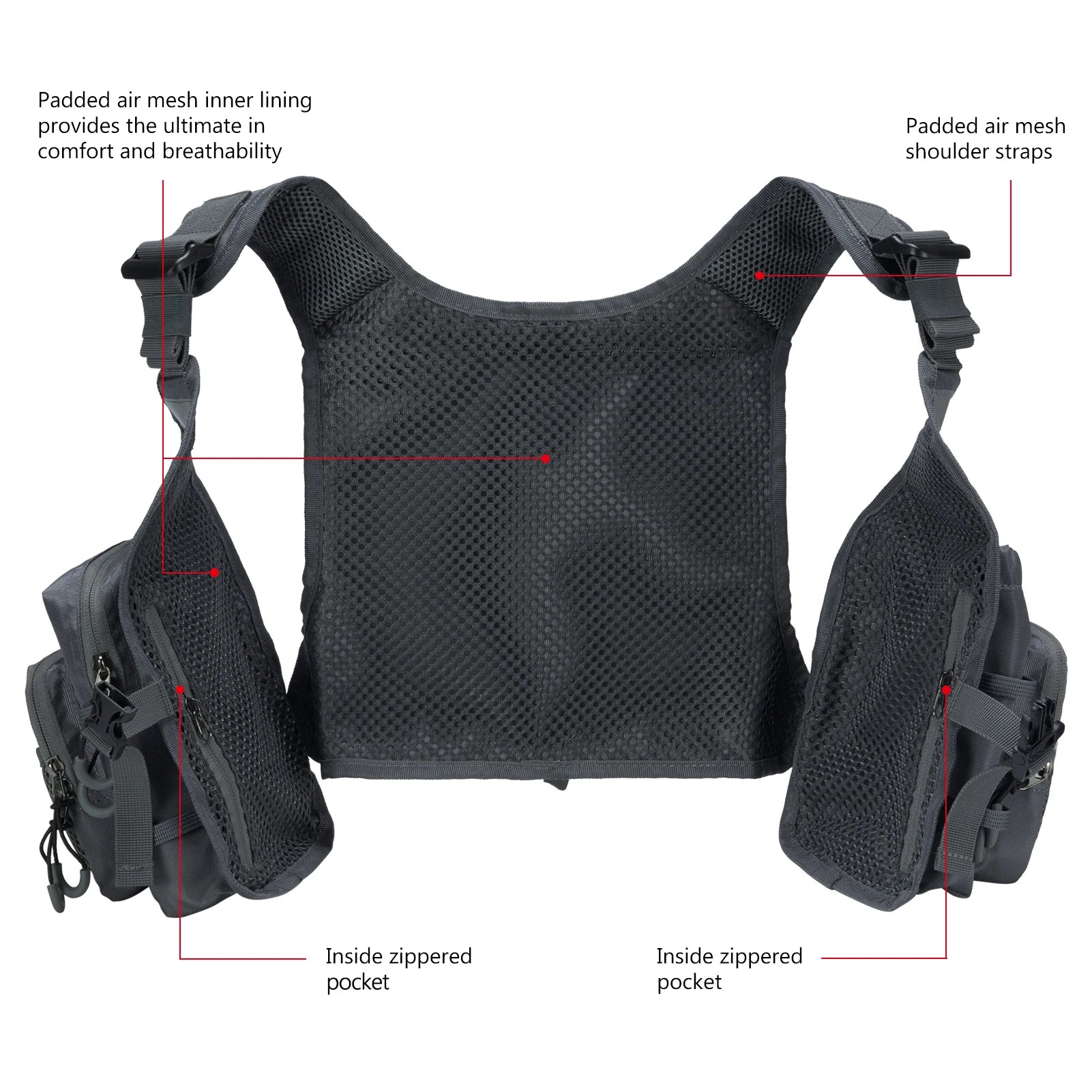 Gilet de pêche à la mouche pour hommes et femmes. - OCEANIS GEAR