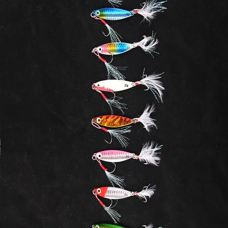 Leurre Cuillère Métal – Appât Jigging Lent Multi-Poids
