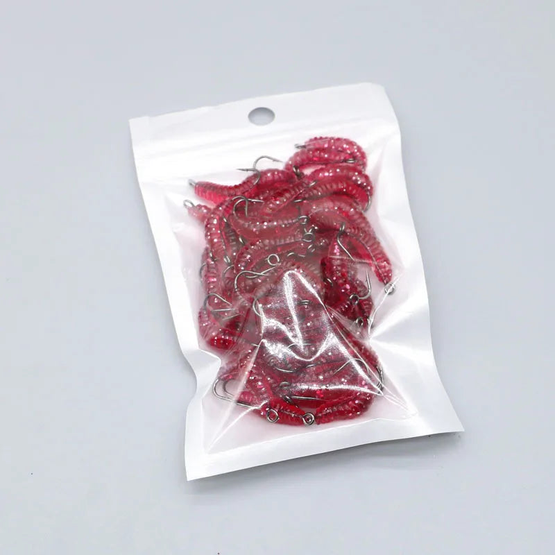 طُعم اليرقات الناعم المصنوع من السيليكون