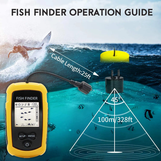 Alarme 100M Sonars portables pour la pêche