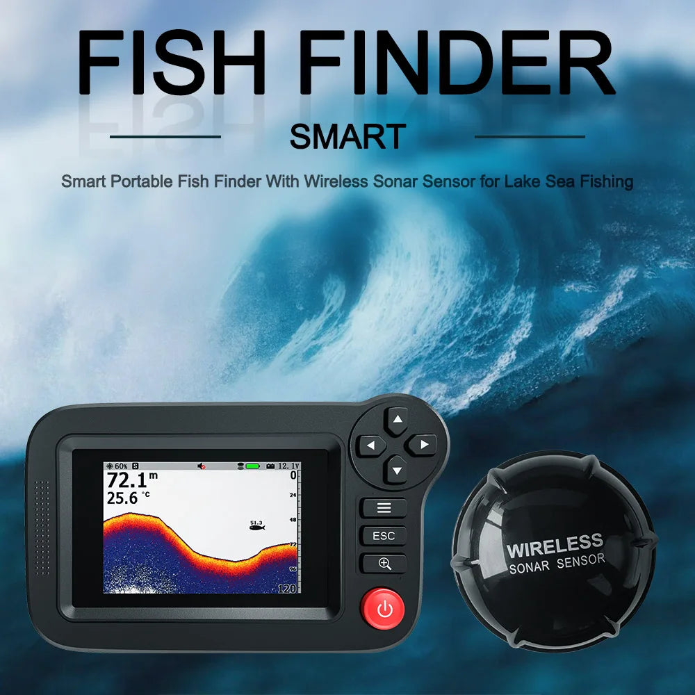 Smart Fish Finder - Sondeur portable et sondeur de profondeur pour la pêche
