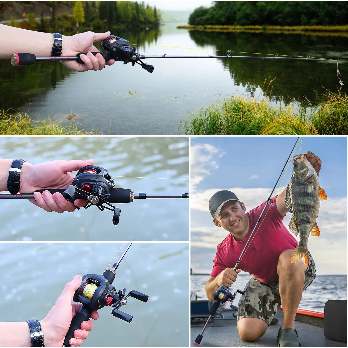 Kit Canne + Moulinet Baitcasting