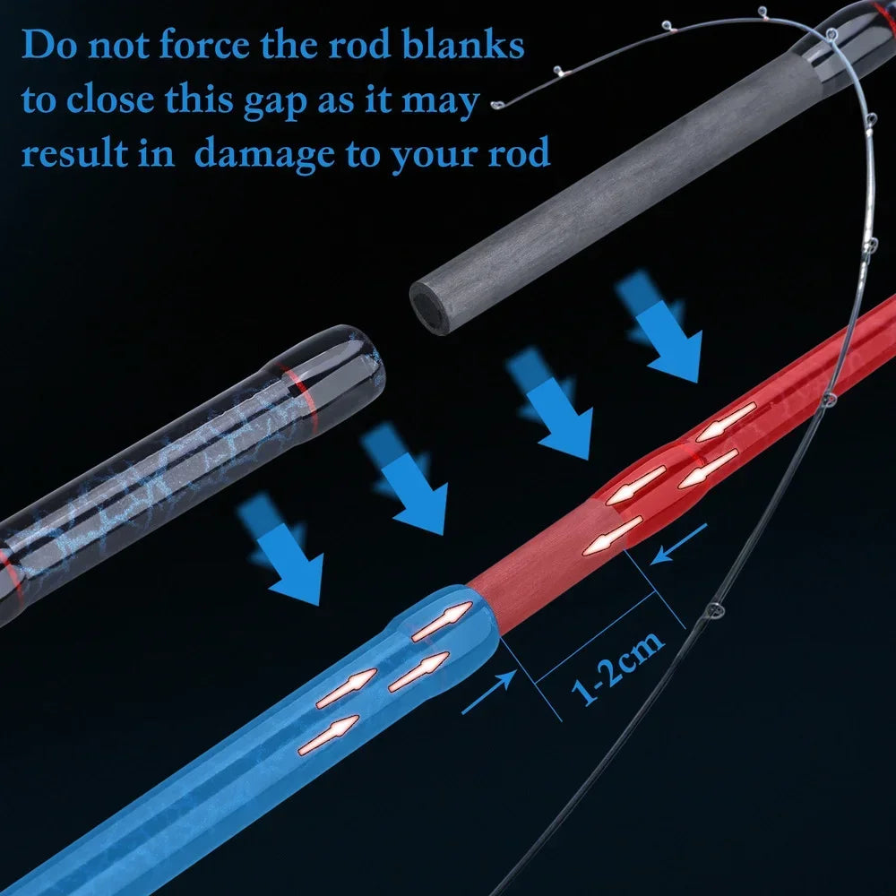 مجموعة صنارة صيد من 5 أقسام + بكرة صيد 12 رطلاً