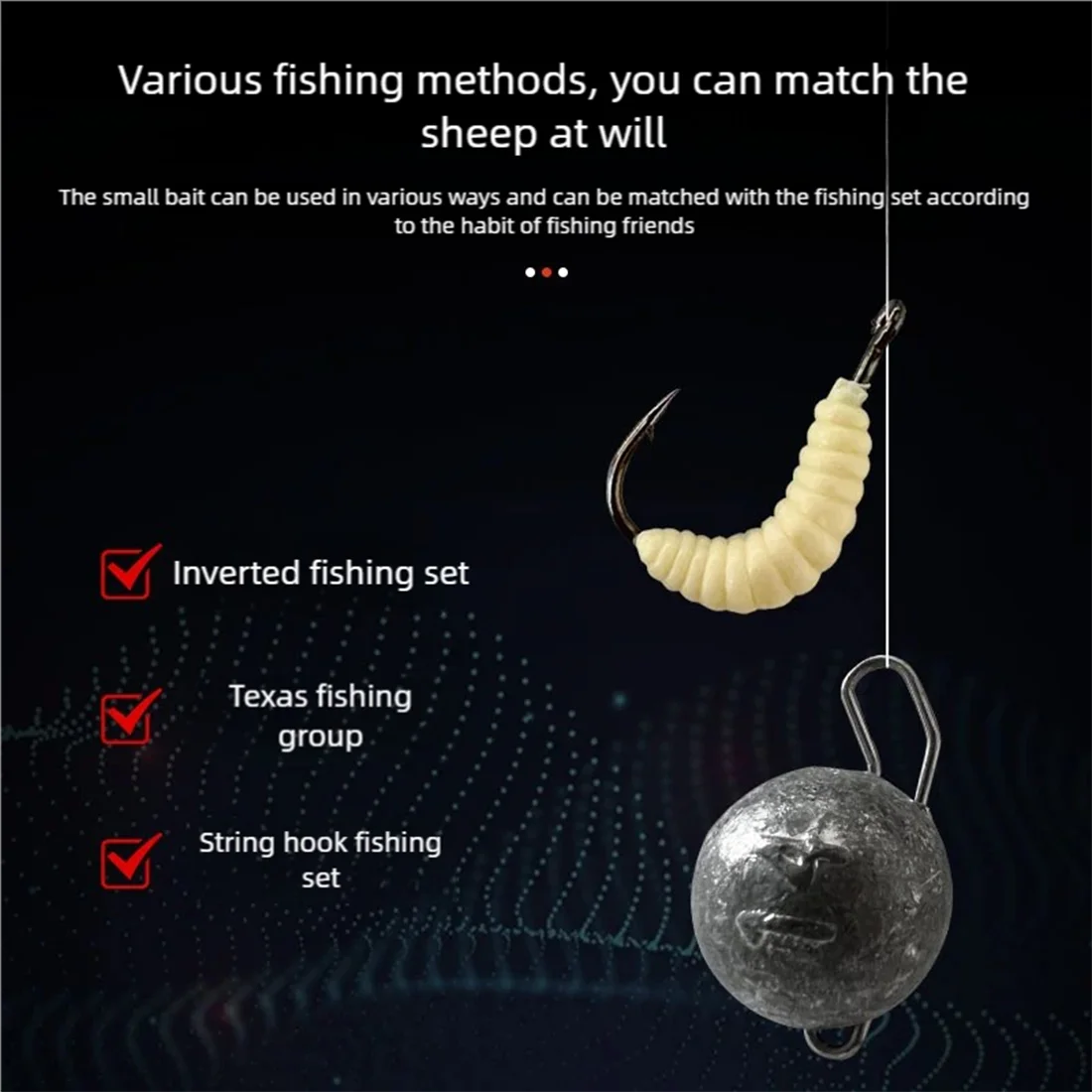 Leurres Souples Asticots Ultra-Réalistes - Pack 30 pcs – Leurres et Appâts – Oceanis Gear