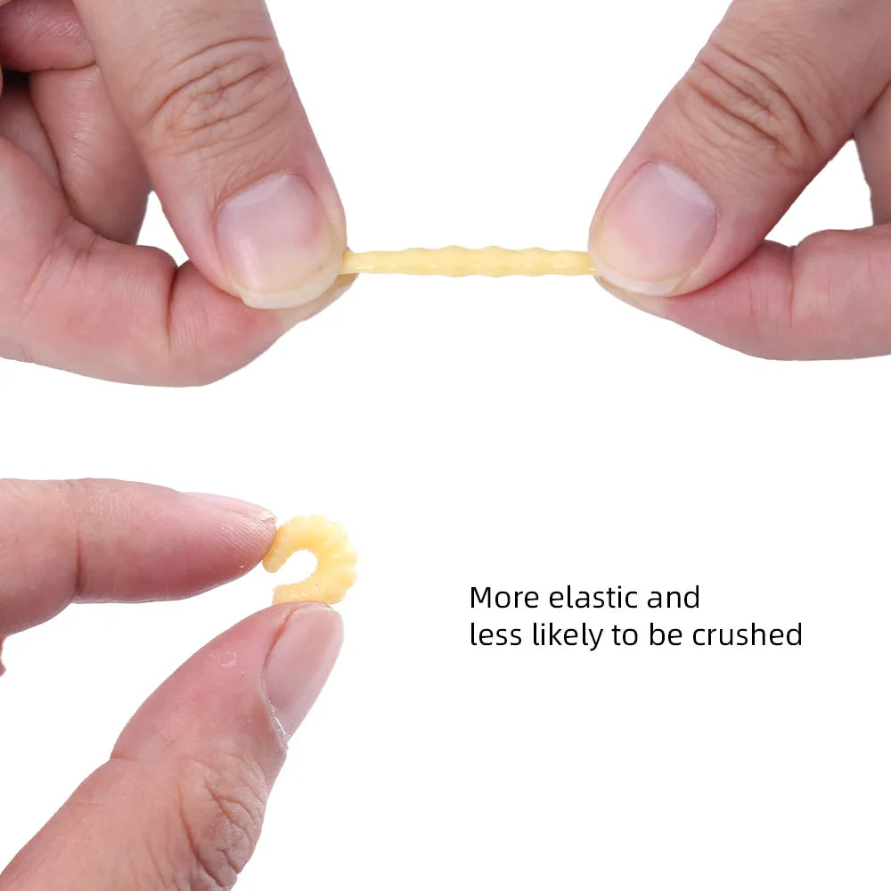 Leurres Souples Asticots Ultra-Réalistes - Pack 30 pcs – Leurres et Appâts – Oceanis Gear