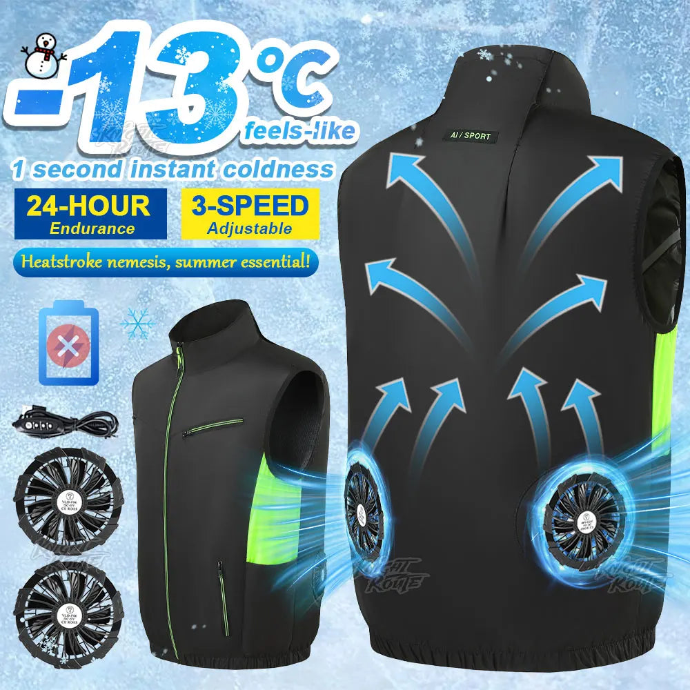 Gilet rafraîchissant ultra-résistant pour hommes. - OCEANIS GEAR