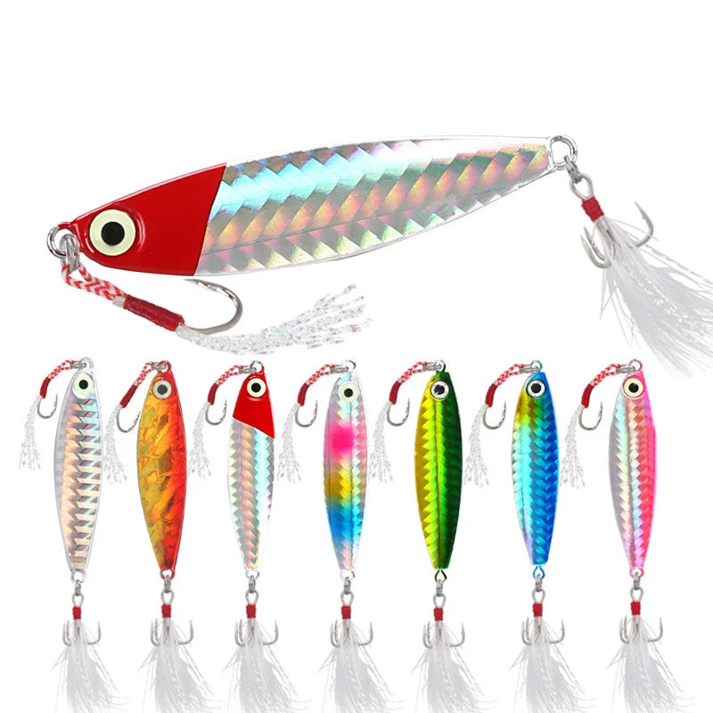 Leurre Cuillère Métal – Appât Jigging Lent Multi-Poids