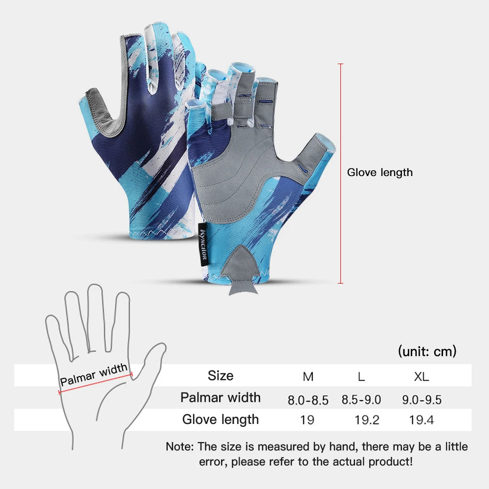 Gants de Pêche Respirants Sans Doigts Unisexe – Accessoires de Pêche – Oceanis Gear
