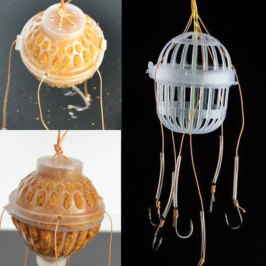 Cage d’Appât avec Hameçons Multiples – Système de Pêche Efficace – OUTILS DE PECHE – Oceanis Gear