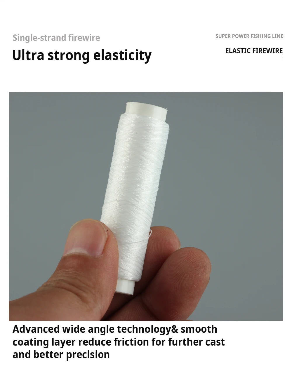 FTK 250M Ligne élastique résistante Firewire 0,2 mm.