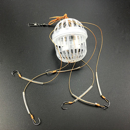 Cage d’Appât avec Hameçons Multiples – Système de Pêche Efficace – OUTILS DE PECHE – Oceanis Gear