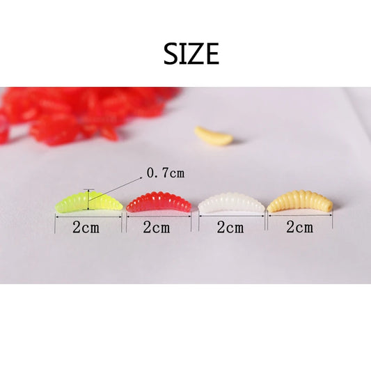 Leurre de pêche souple en silicone.