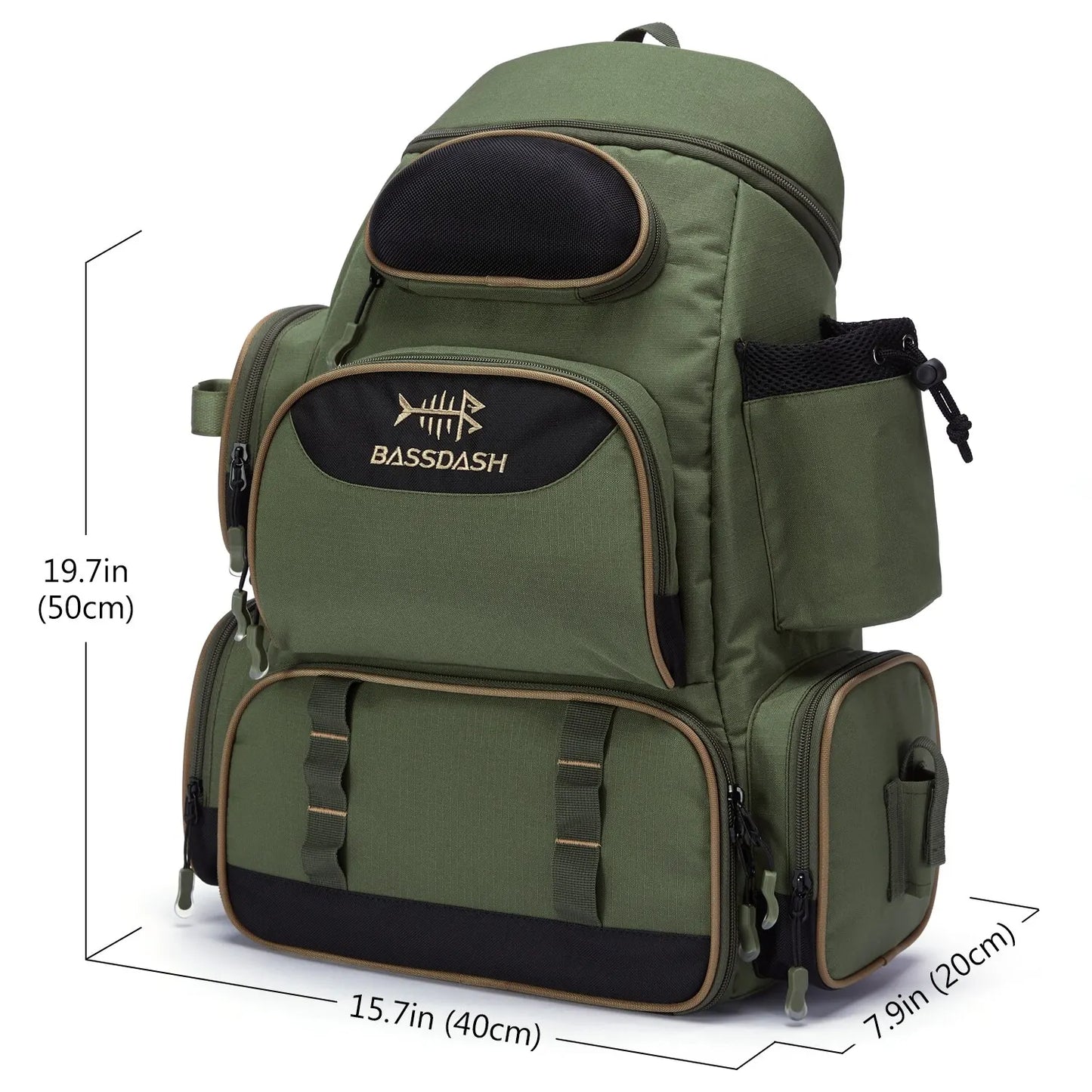 Sac de pêche  à dos léger et tactique multifonctionnelle
