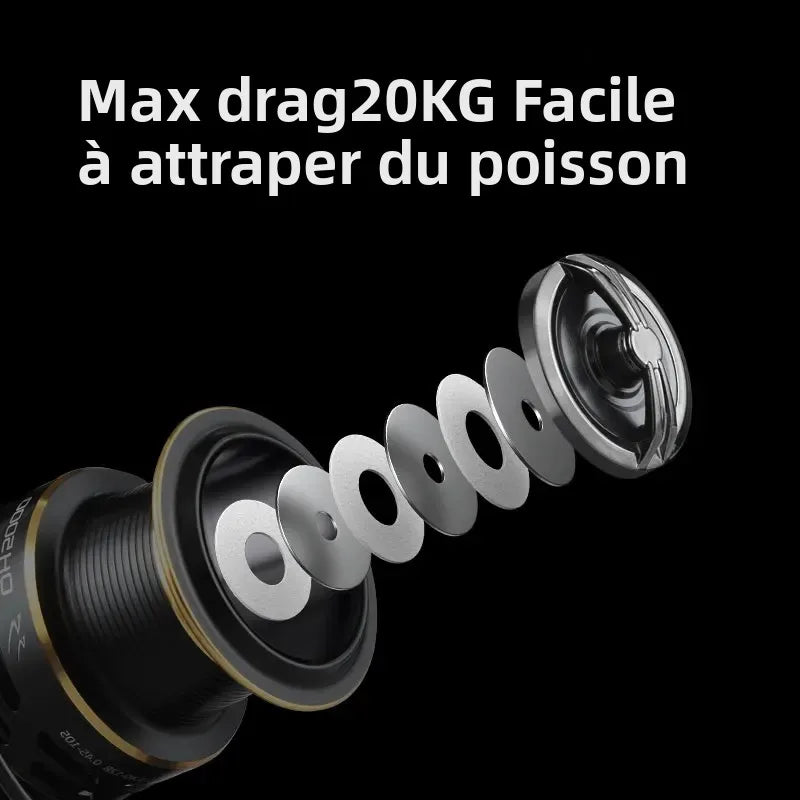 Premium Carp Fishing Reel QH3000-9000 20kg Drag