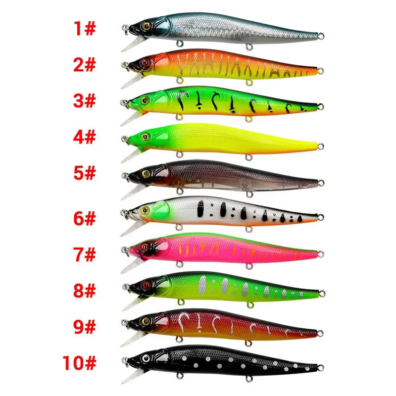 Kit de Leurres de Pêche Réalistes 12cm