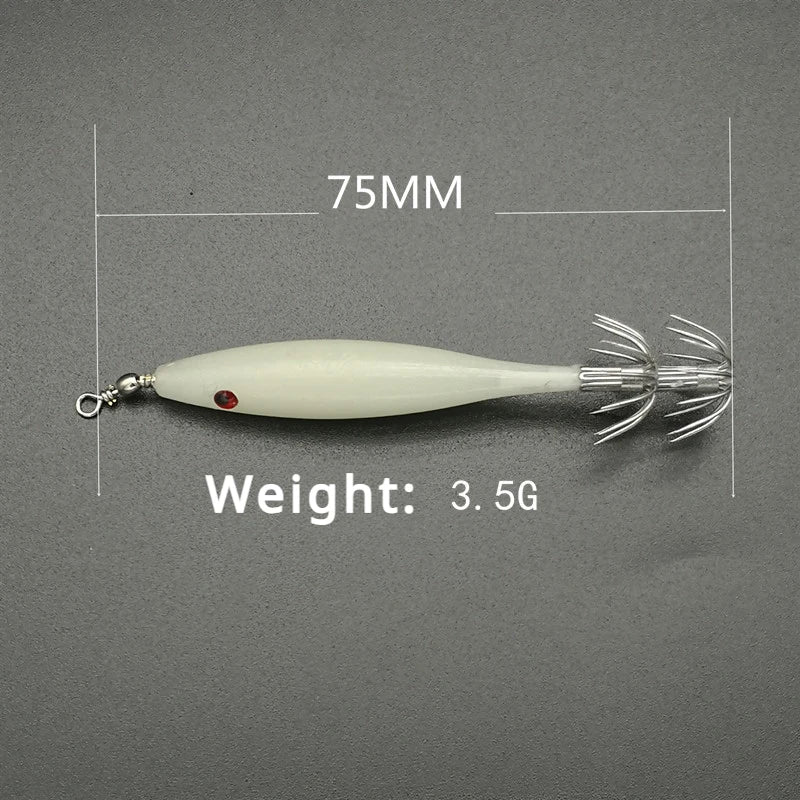 Hameçons Calmar Lumineux - 5 pièces