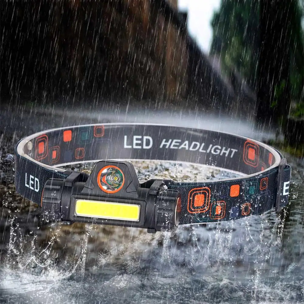 USB Rechargeable Waterproof LED Headlamp