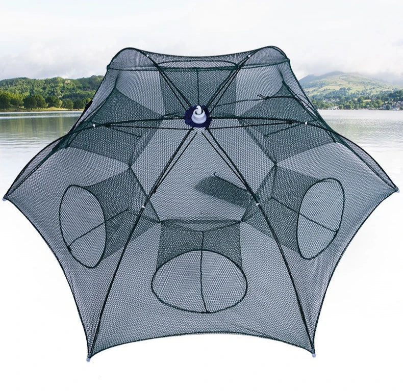 Filet de Pêche Automatique Pliable – Multi-Entrées – Accessoire de pêche – Oceanis Gear